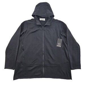 NEW 90 Degree by Reflex Full Zip Hoodie Men's 2XL Black NWT Zip Pockets Luxe